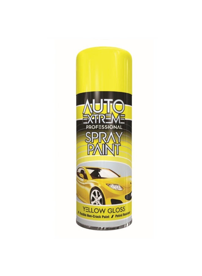 Auto Extreme Yellow Gloss Spray Paint 400ml - Quick Drying, Petrol Resistant, Hard-Wearing | Gloss Finish for Interior & Exterior Use | CFC-Free - Image 4